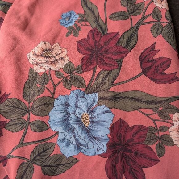 NWT Keepsake Floral Asymmetrical Chiffon Dress L - Picture 11 of 16